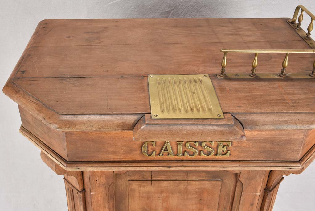 Antique French 'Caisse' shop counter