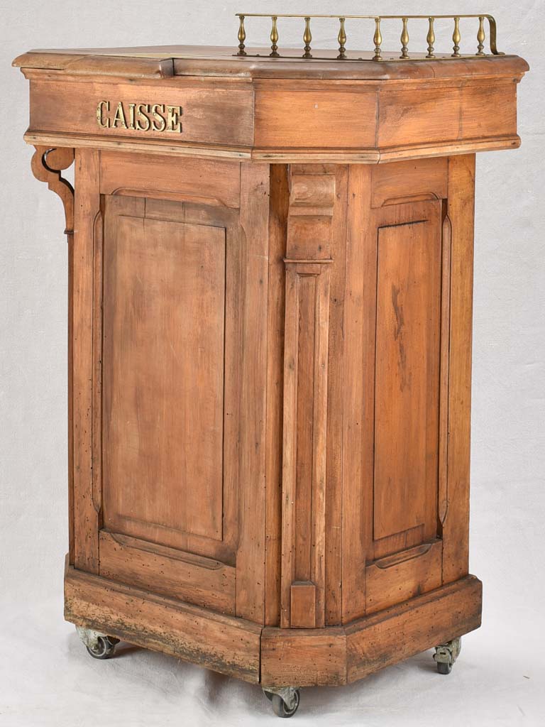 Antique French 'Caisse' shop counter