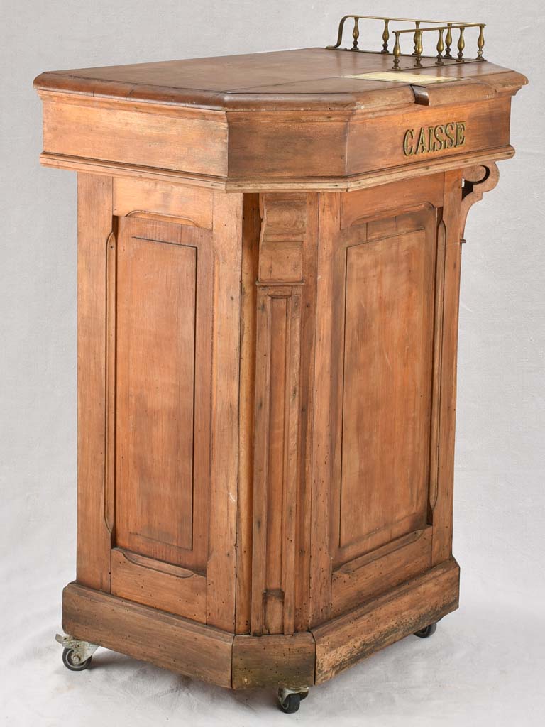 Antique French 'Caisse' shop counter