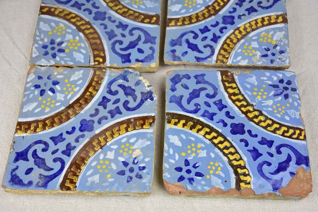 Series of Spanish tiles from the 18th century 7½"