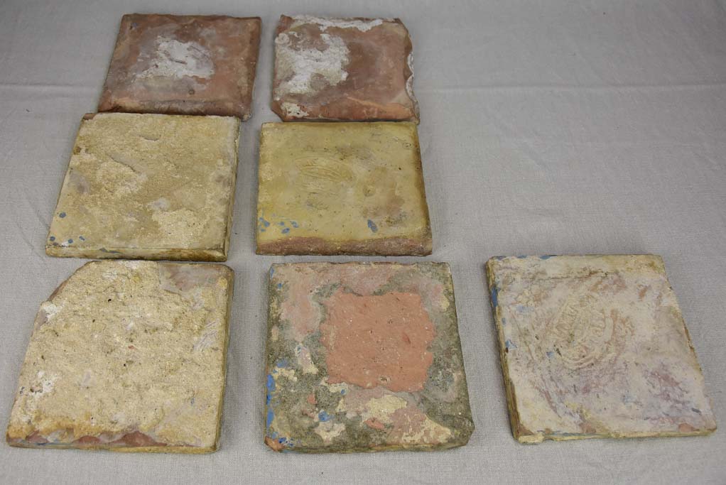 Series of Spanish tiles from the 18th century 7½"