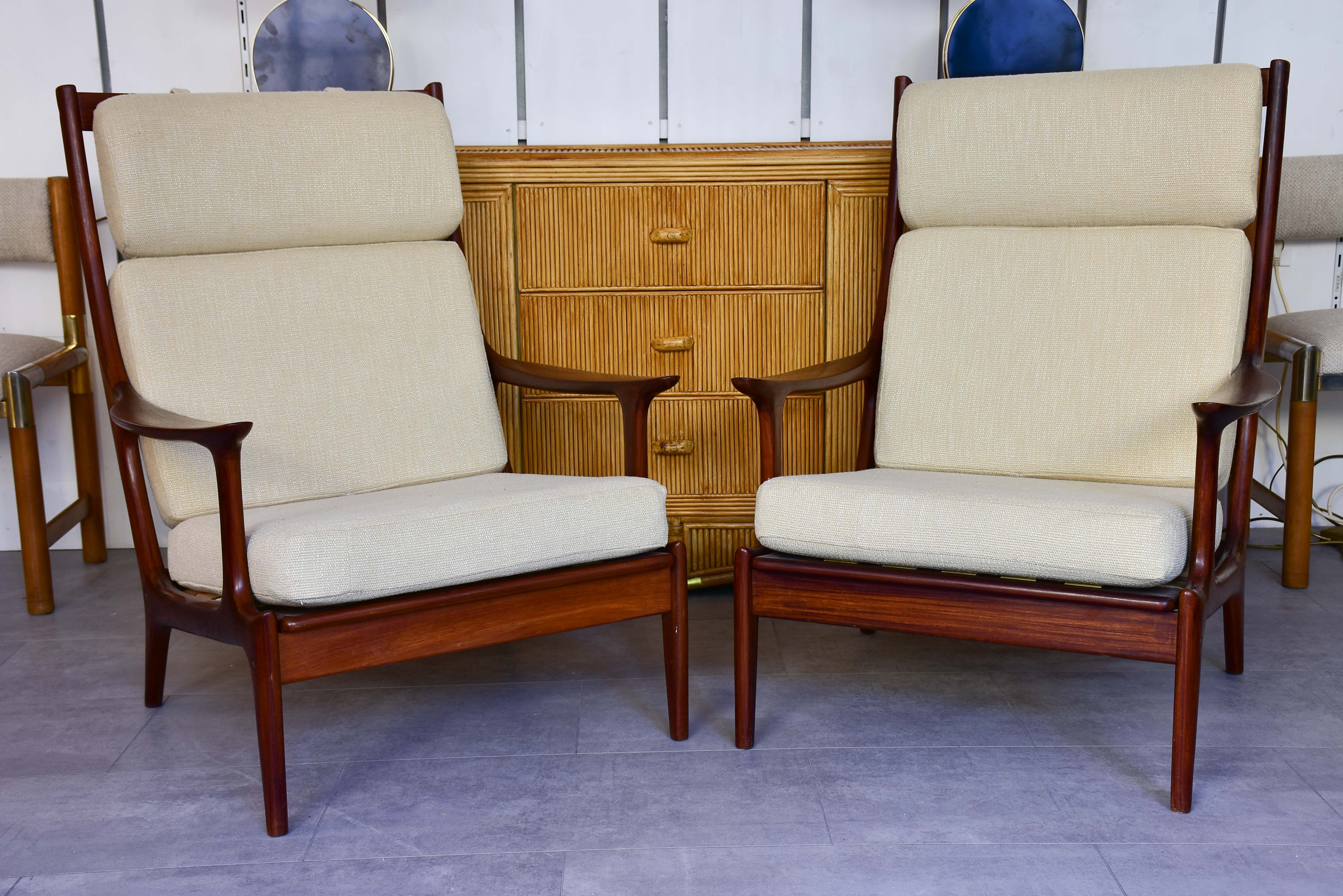 Pair of 1960's Danish armchairs