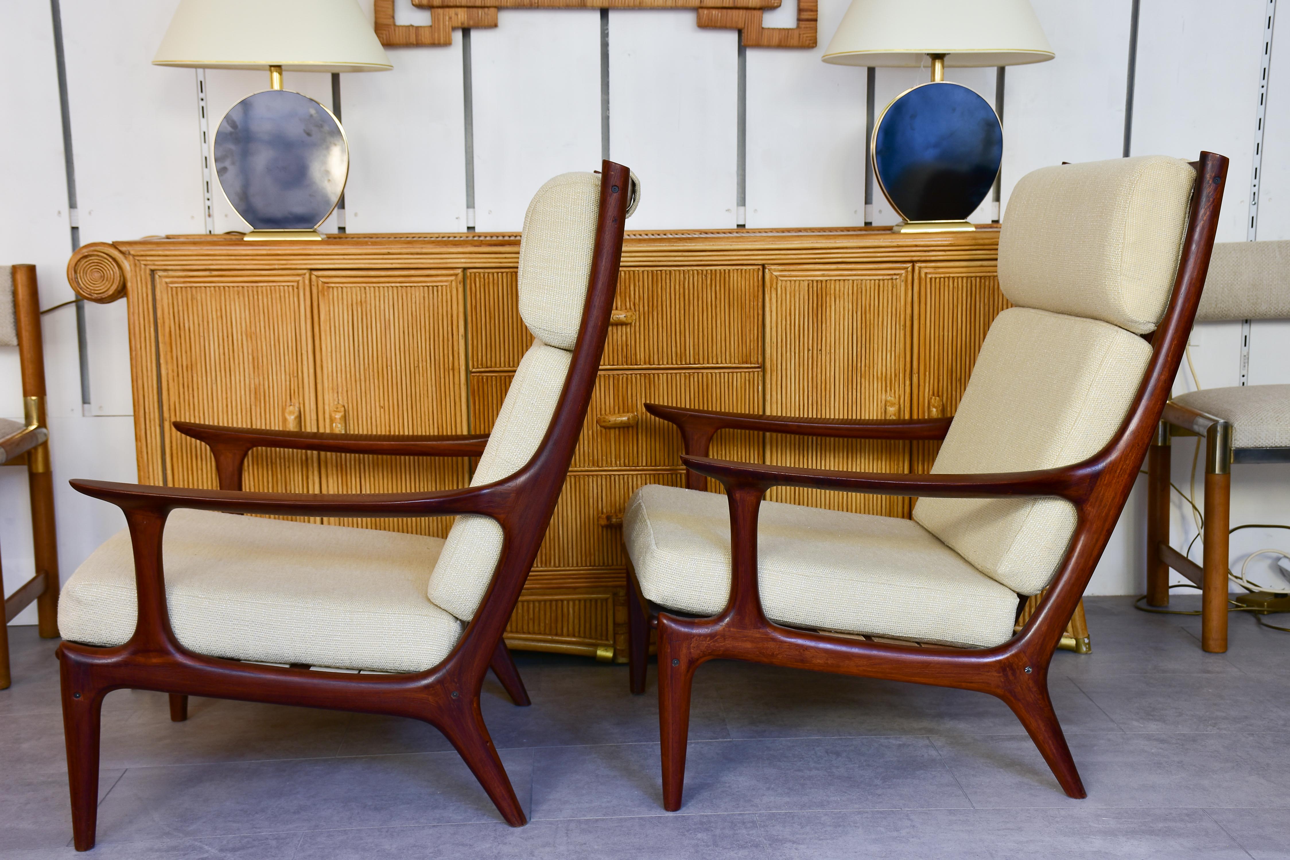 Pair of 1960's Danish armchairs