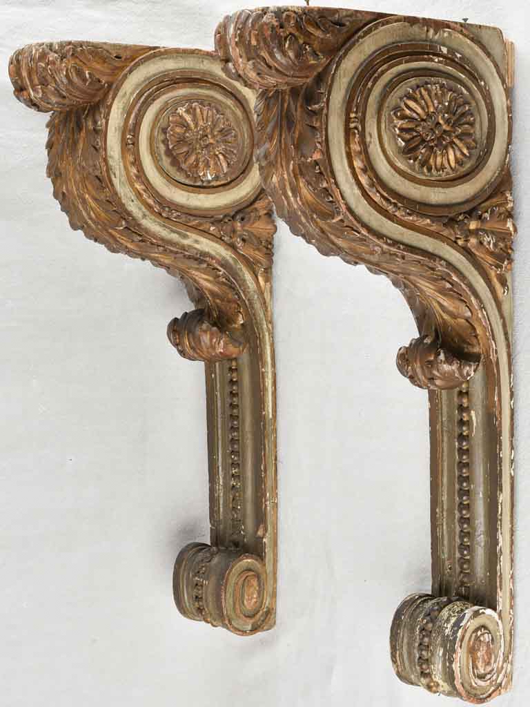 Rare Louis XVI wall brackets