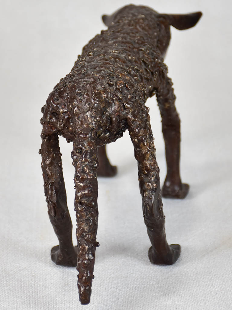 Unusual bronze sculpture of a sheep