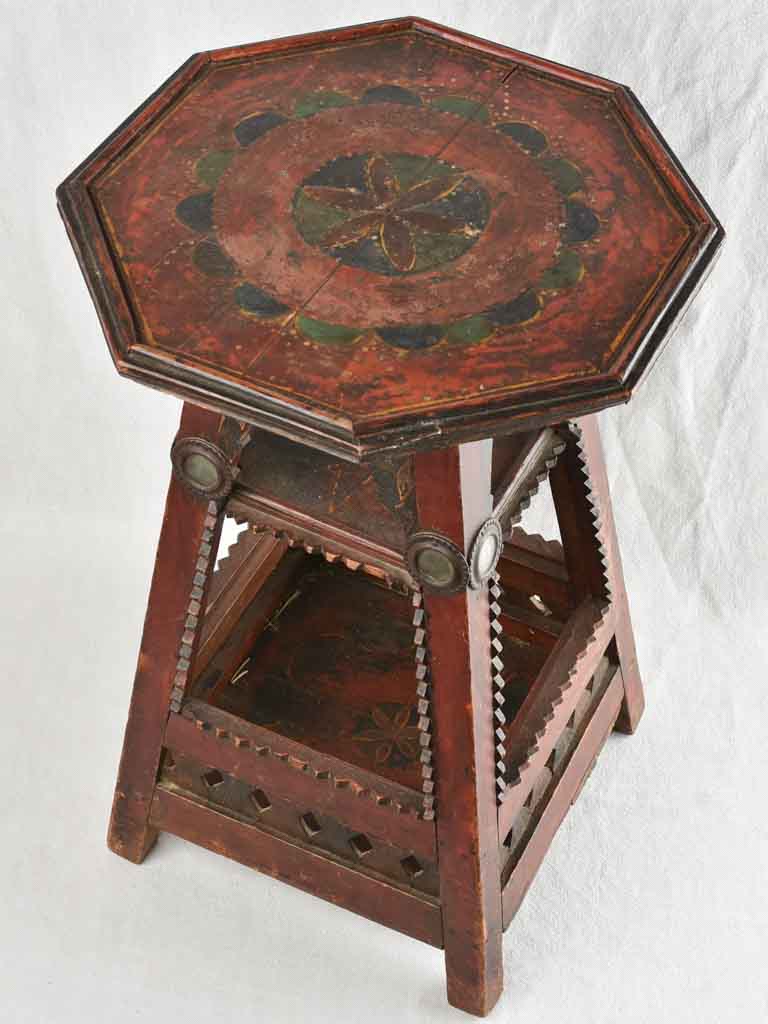 19th century burgundy red furniture