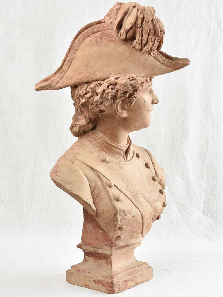 Vintage French Equestrian Terracotta Artifact