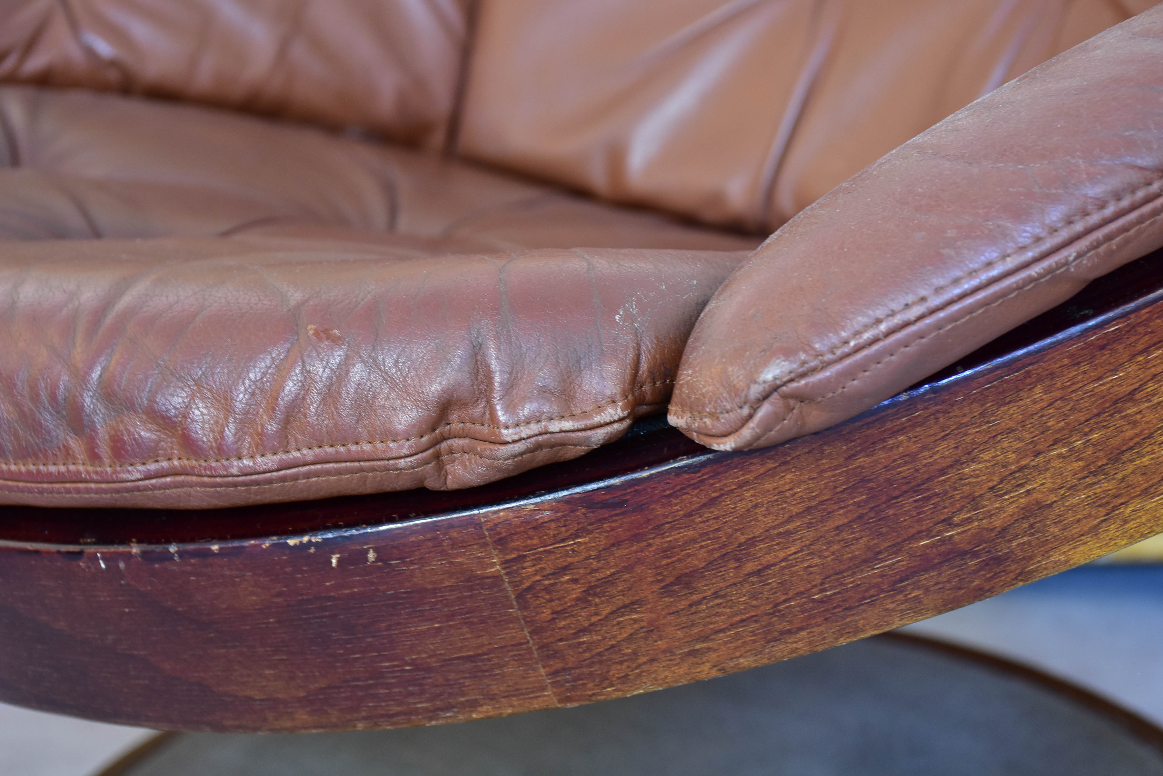 Pair of vintage Convair swivel lounge chairs