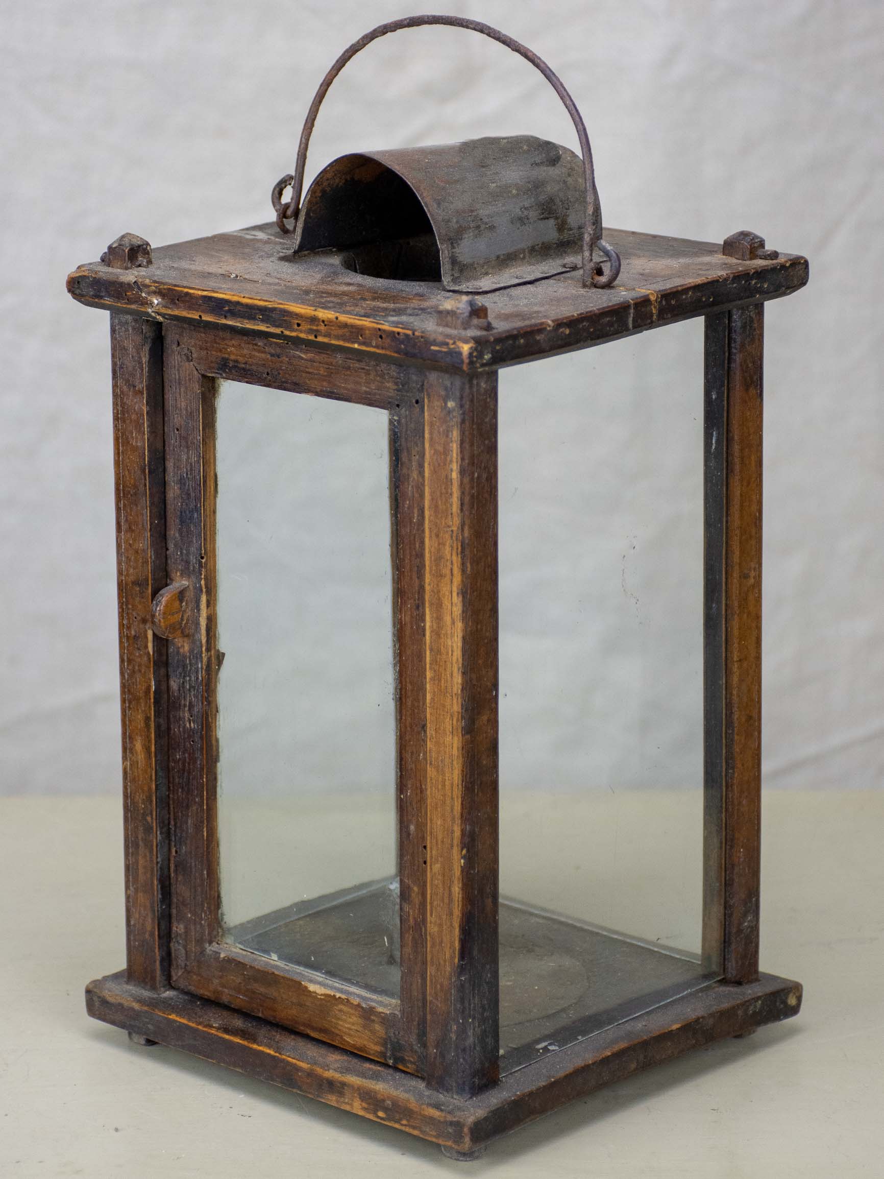 Antique French miner's lantern