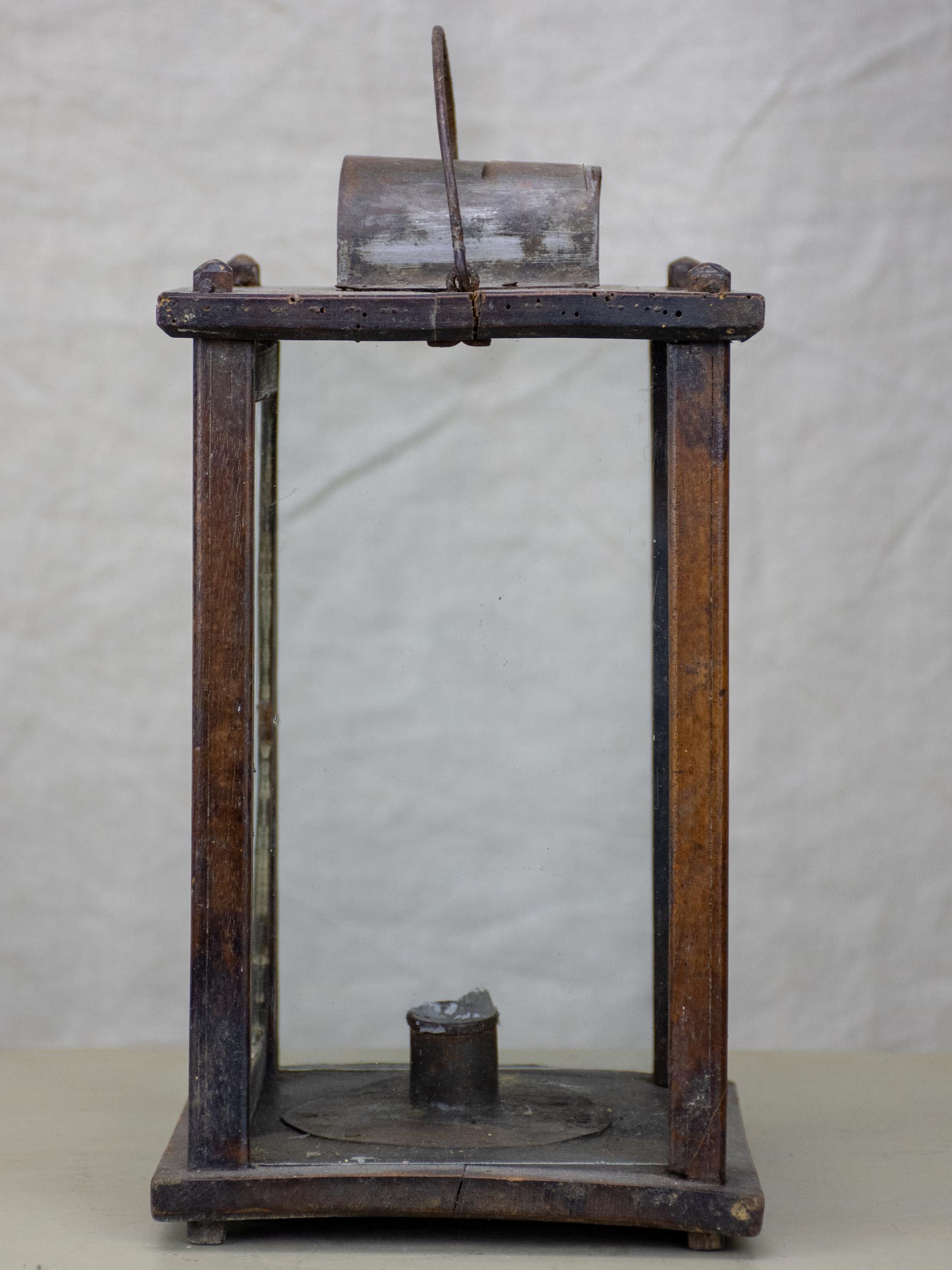 Antique French miner's lantern