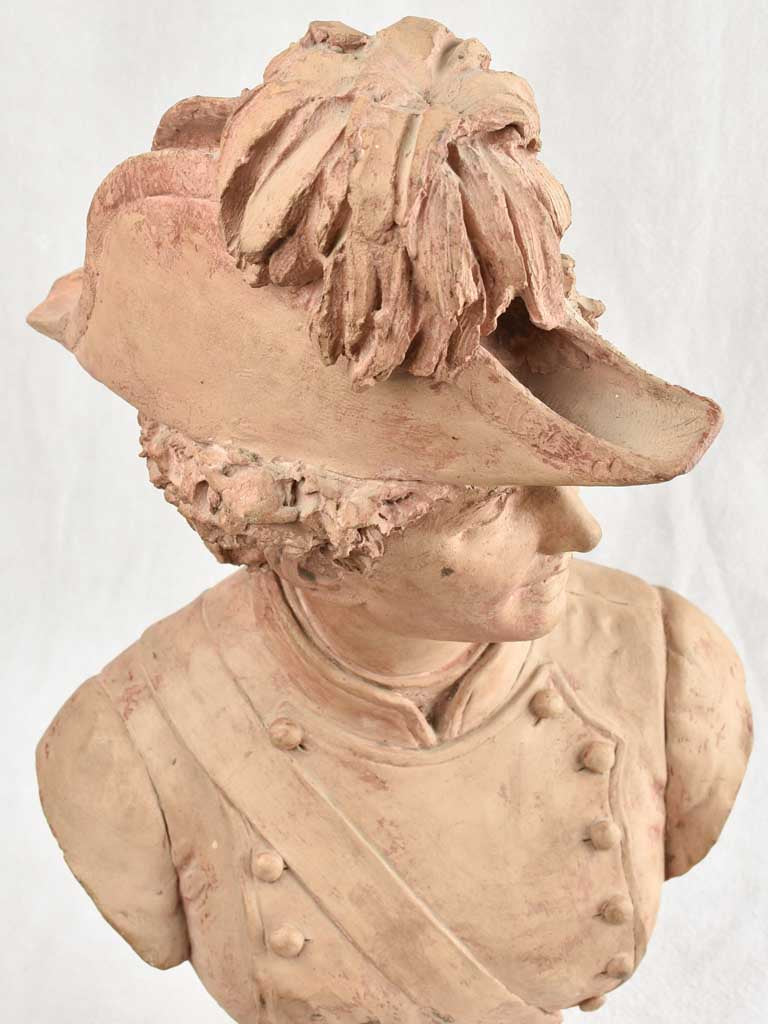 Nineteenth Century Lady Rider Terracotta Sculpture 