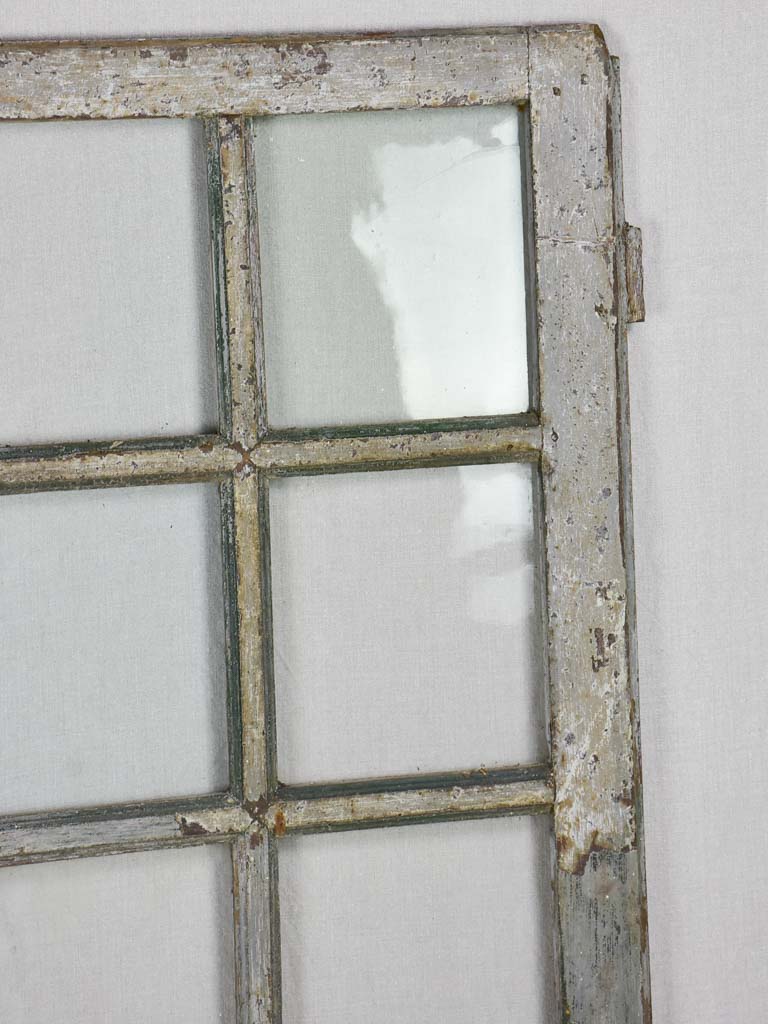 Salvaged 18th Century Louis XVI window - 8 panes 23¾" x 43¾"