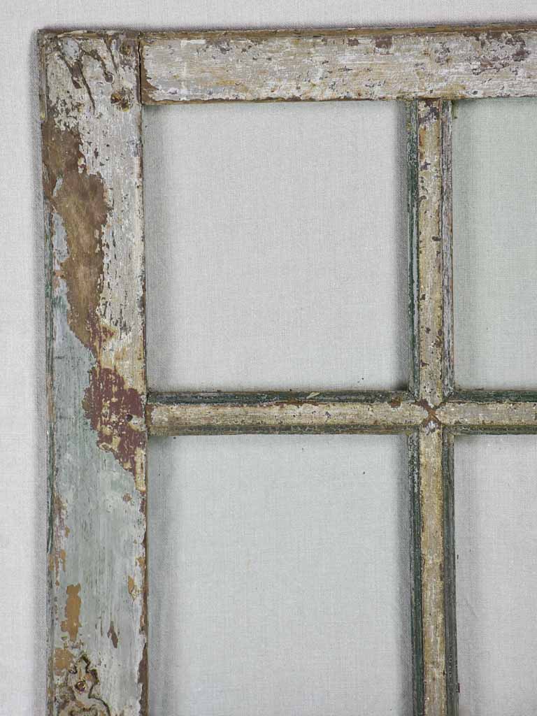 Salvaged 18th Century Louis XVI window - 8 panes 23¾" x 43¾"