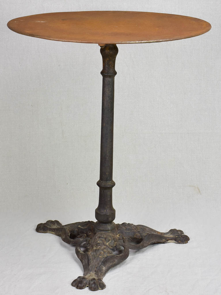 Napoleon III bistro table with claw feet