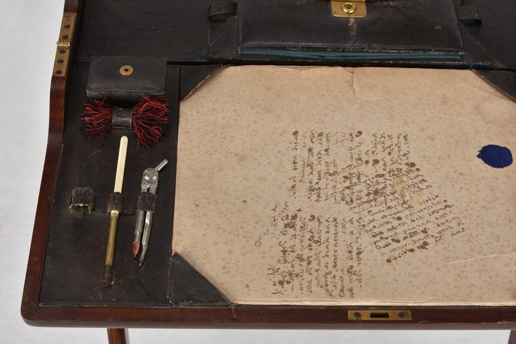 1920s English folding writing table