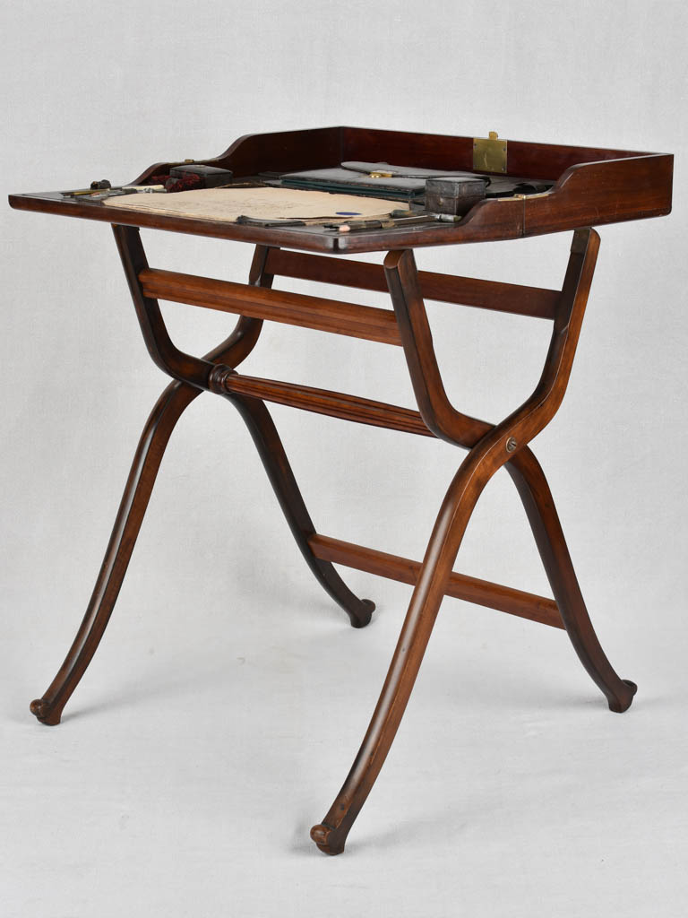 1920s English folding writing table