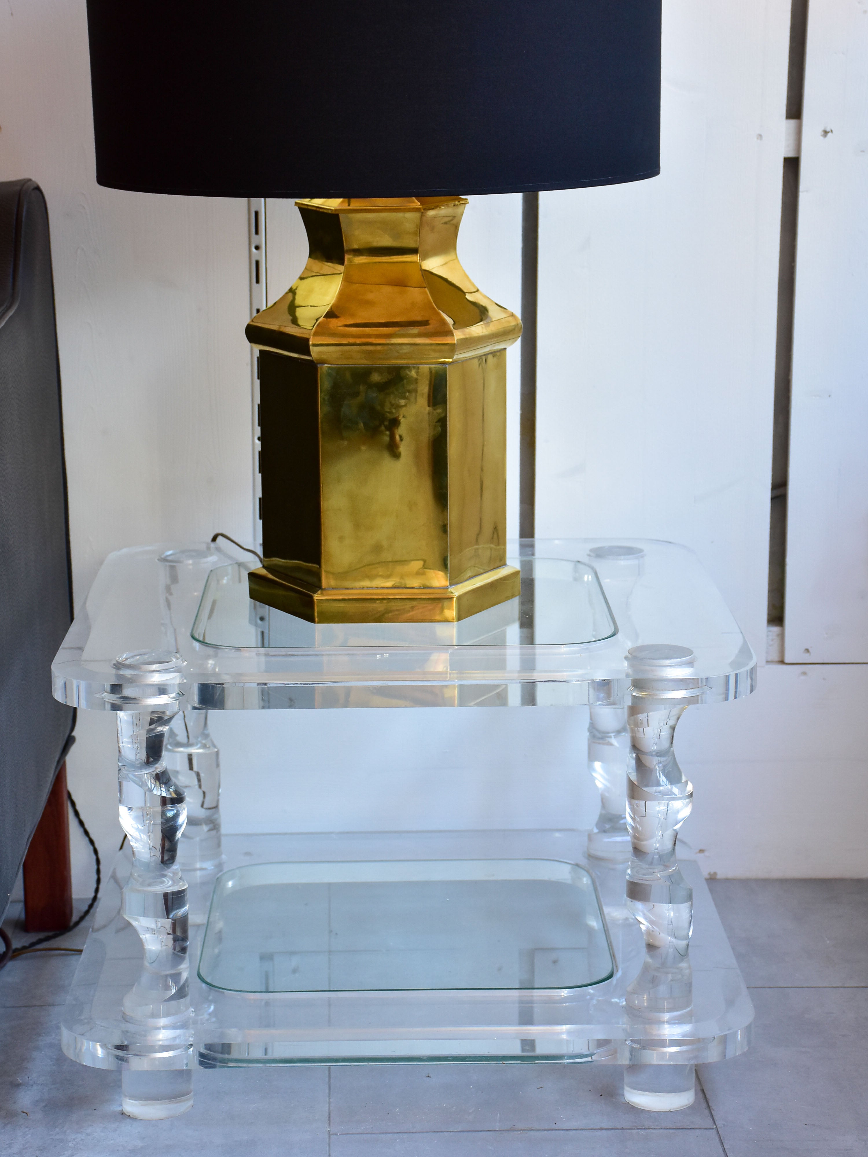 Perspex side tables and coffee table - Romeo Claude Dalle