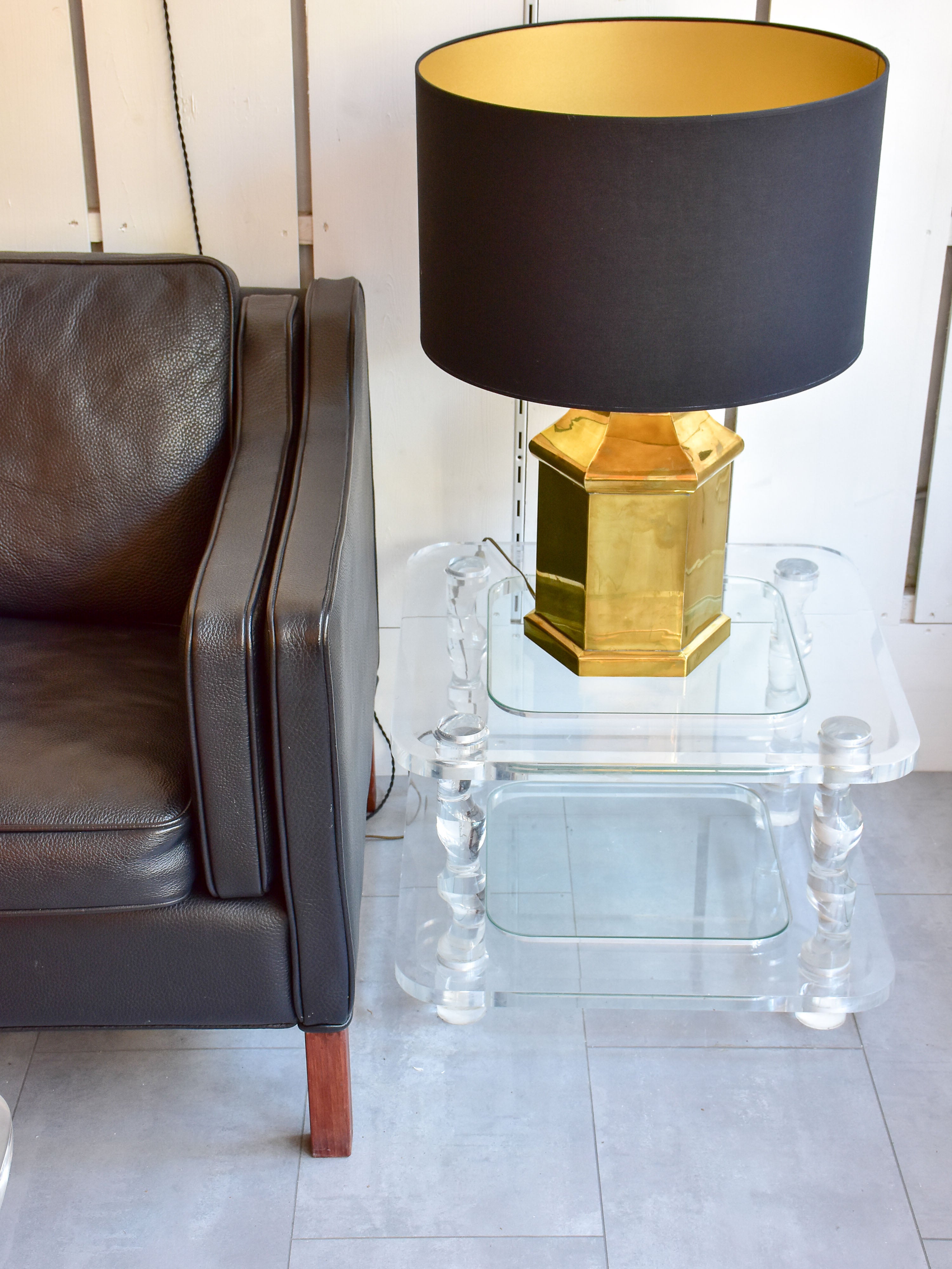 Perspex side tables and coffee table - Romeo Claude Dalle