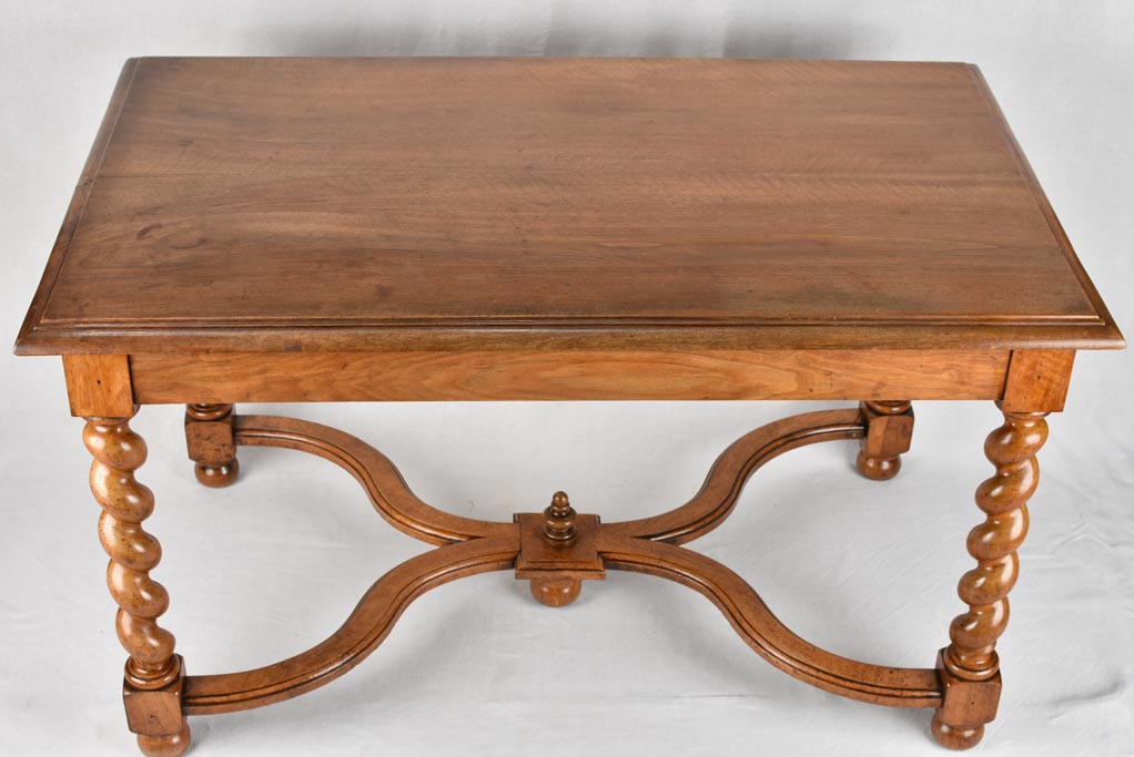 19th century walnut reading table from a library 51¼" x 30¾"