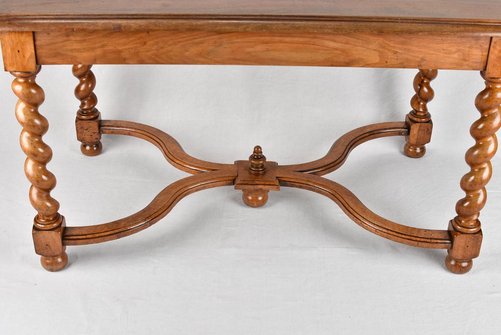 19th century walnut reading table from a library 51¼" x 30¾"