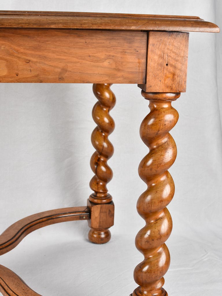 19th century walnut reading table from a library 51¼" x 30¾"