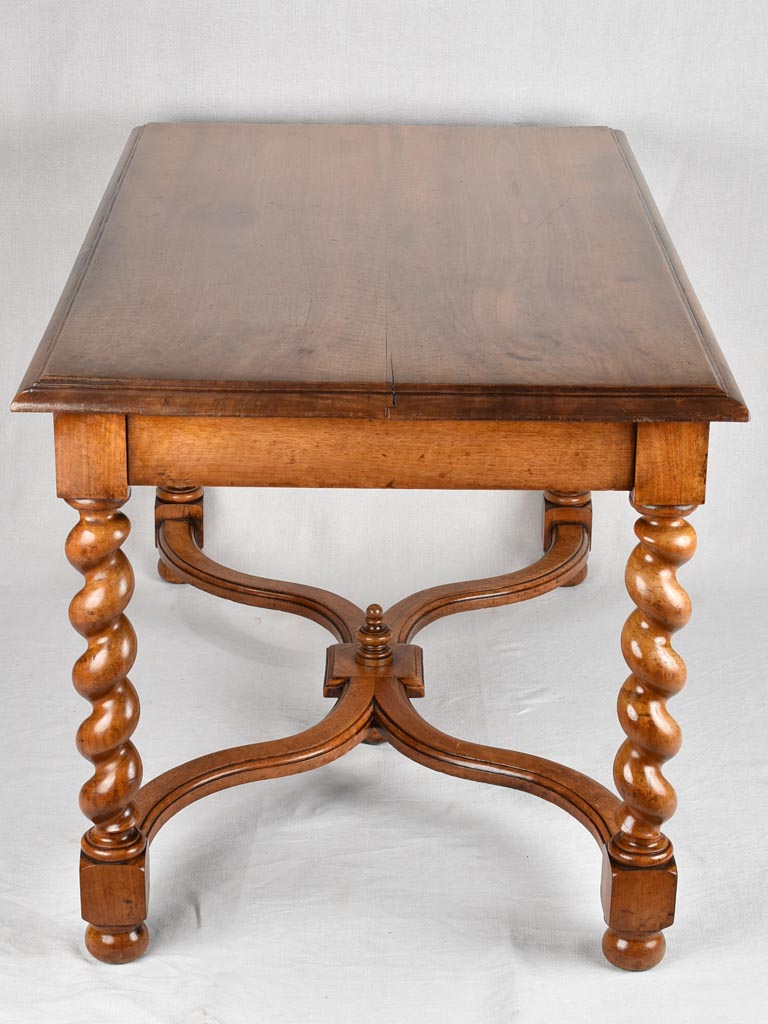 19th century walnut reading table from a library 51¼" x 30¾"