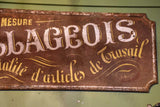 Large rustic antique French sign