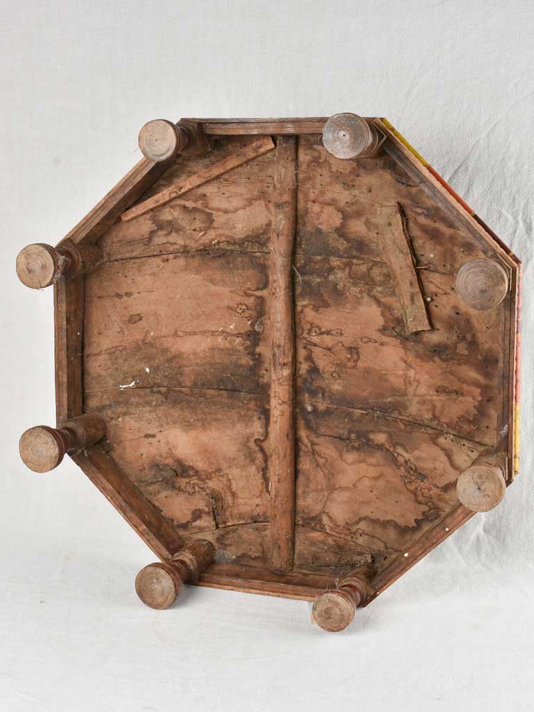 Aged Indonesian Octagonal Beechwood Table