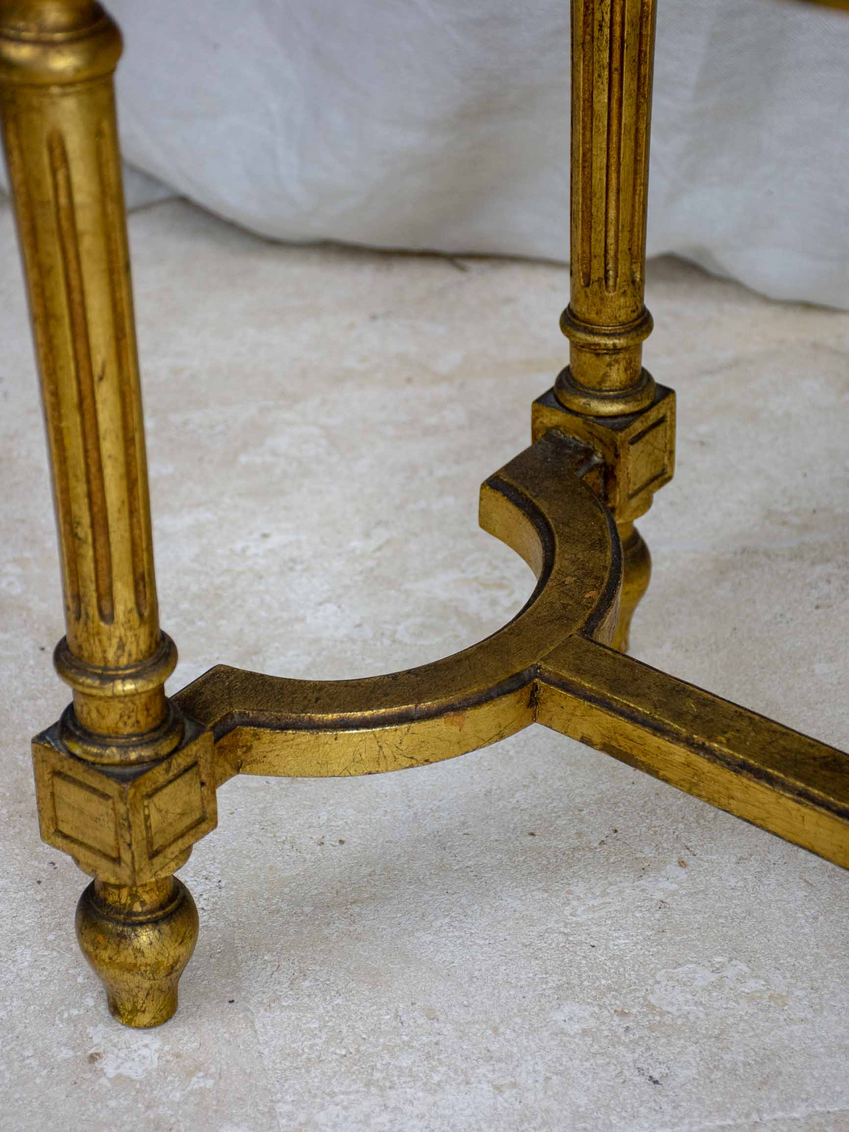 Late 19th Century Louis XVI cane bench