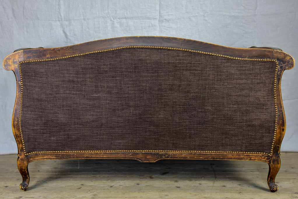 Deep antique French Louis XV sofa - two seat