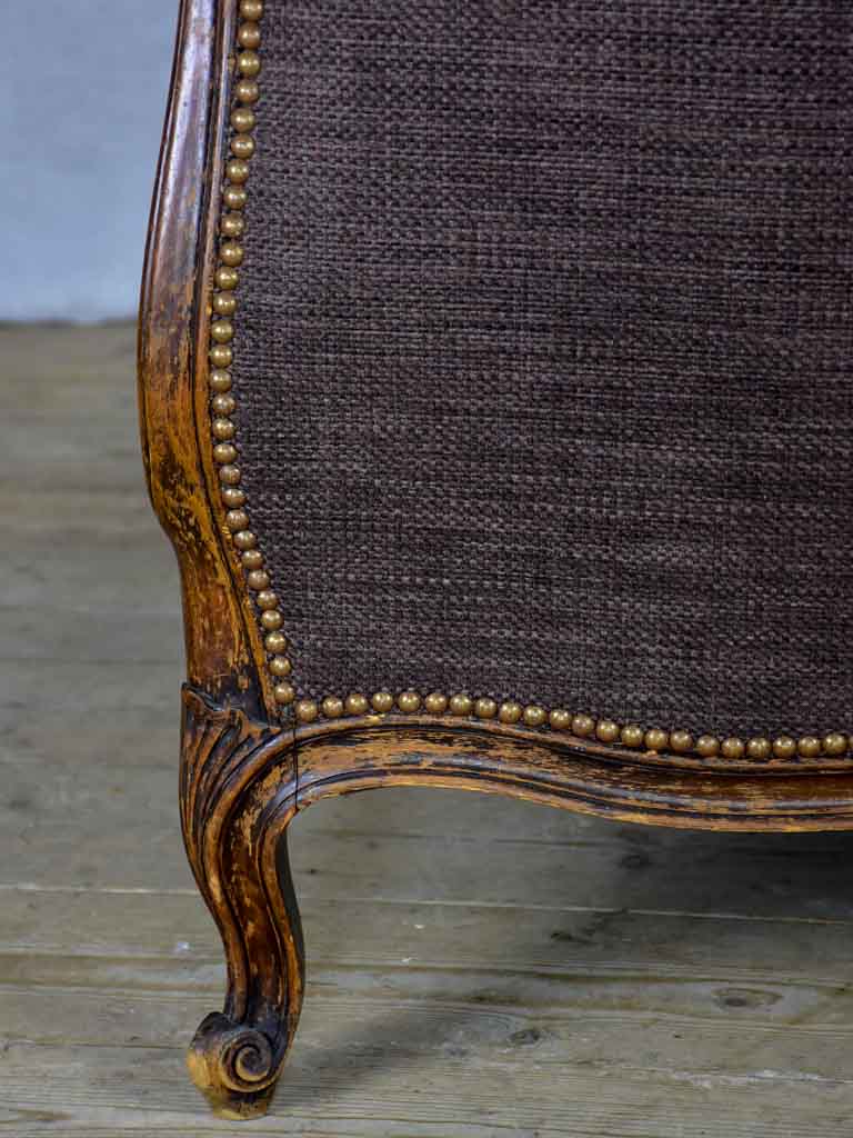 Deep antique French Louis XV sofa - two seat