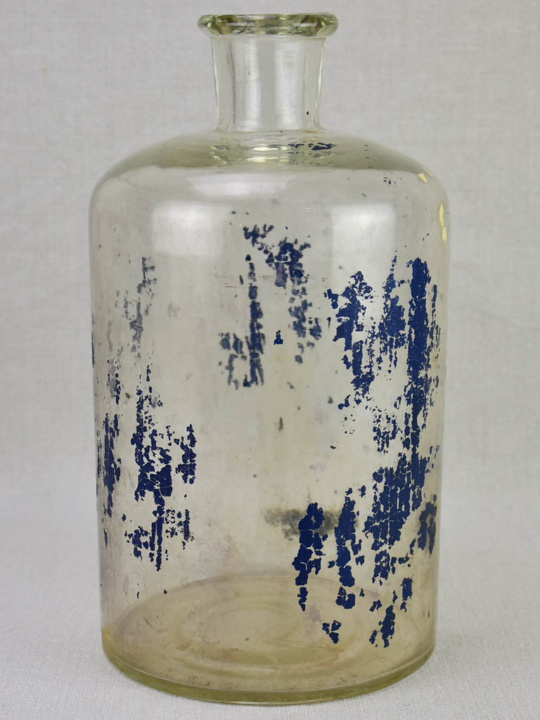 Large 19th century French flask from a pharmacy 12½"