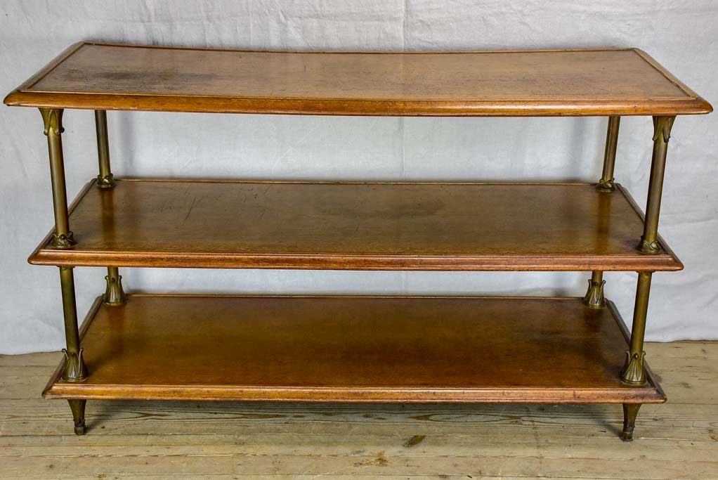 Three tier French display table from a boutique - 1900s 58¼" x 23¾"