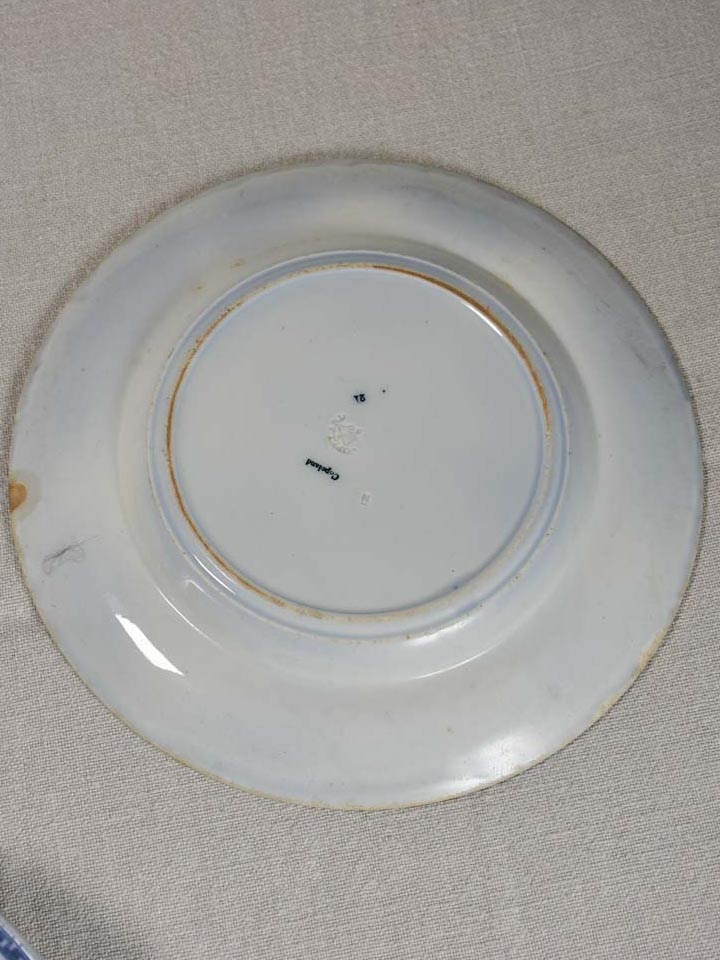 Traditional French blue cinereal plates