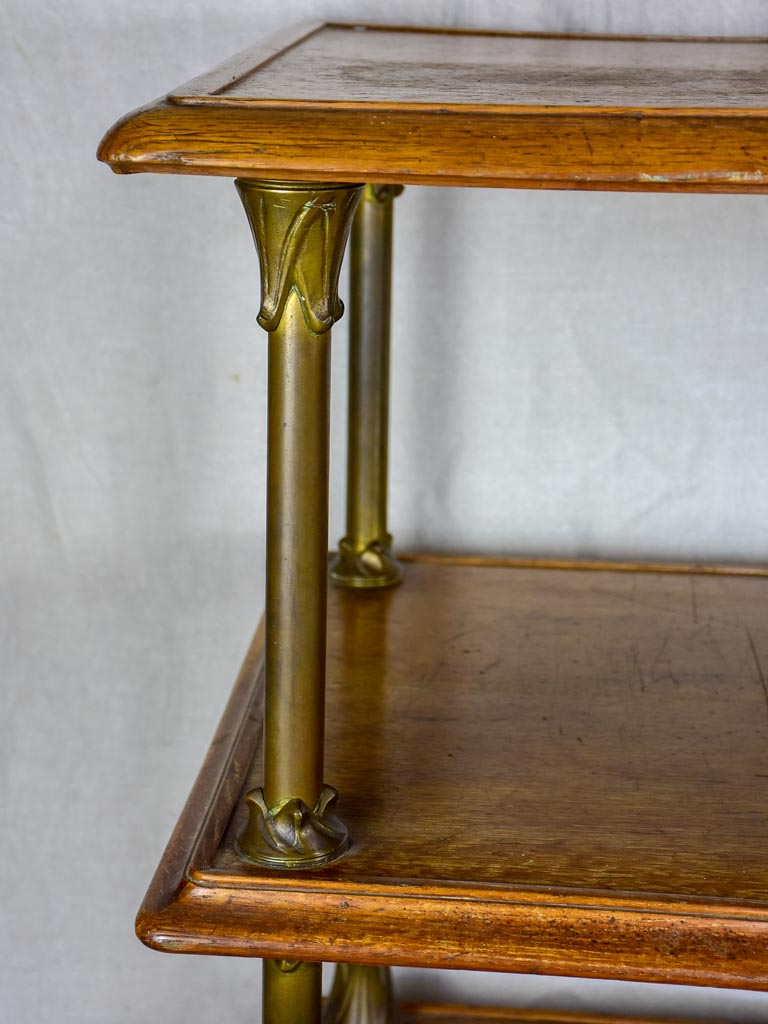 Three tier French display table from a boutique - 1900s 58¼" x 23¾"