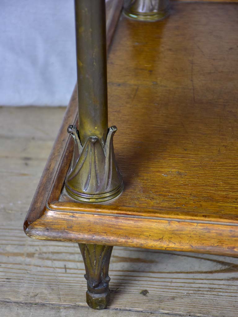 Three tier French display table from a boutique - 1900s 58¼" x 23¾"