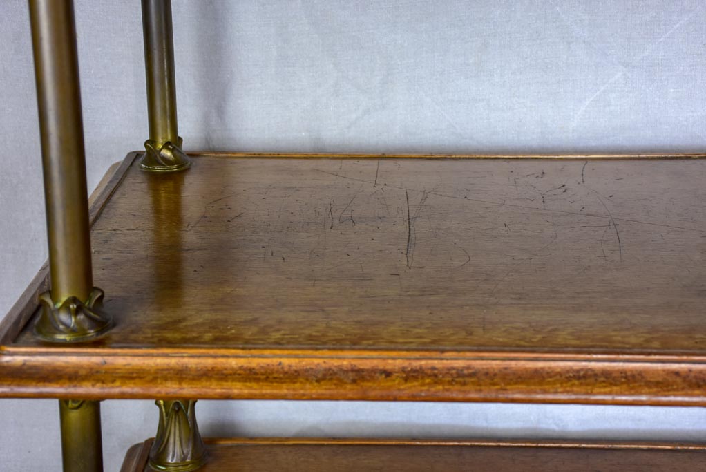 Three tier French display table from a boutique - 1900s 58¼" x 23¾"