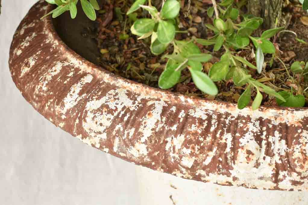 Victorian Era Weathered White Urns