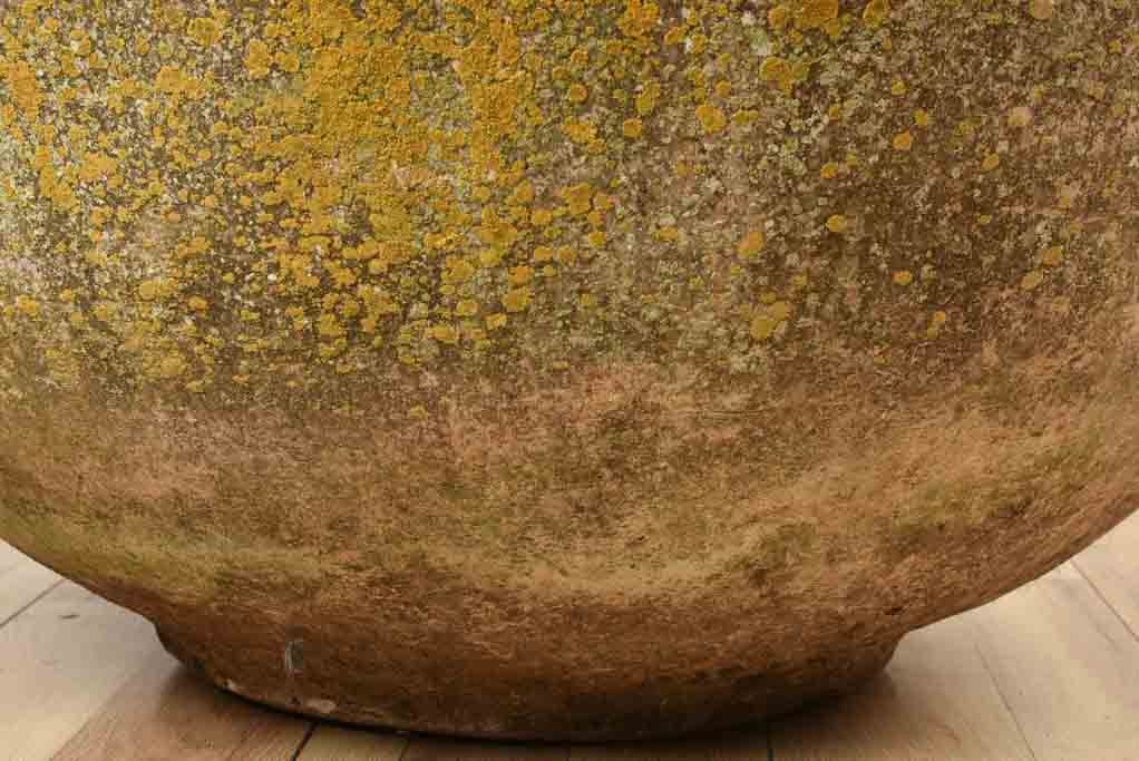 Well-preserved old terracotta Biot Jar