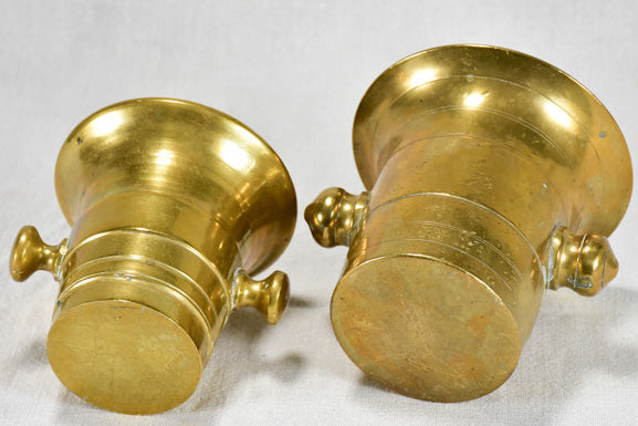 Two early twentieth-century bronze mortars and pestles