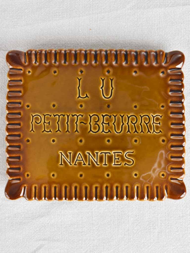 1960s 'Lu Petite beurre' biscuit advertising sign 8¼" x 9¾"