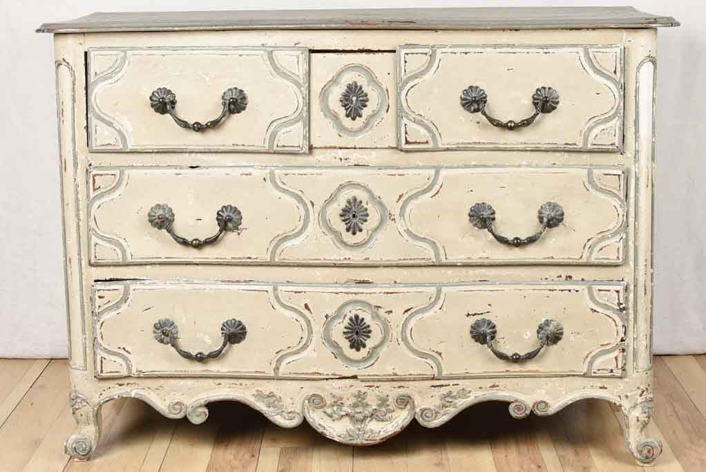 18th century Parisian commode with gray patina 50½"