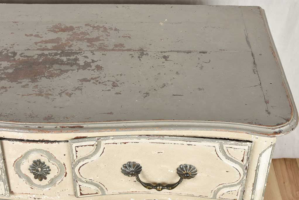 18th century Parisian commode with gray patina 50½"