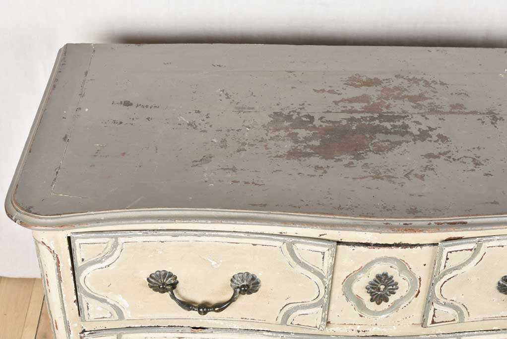 18th century Parisian commode with gray patina 50½"