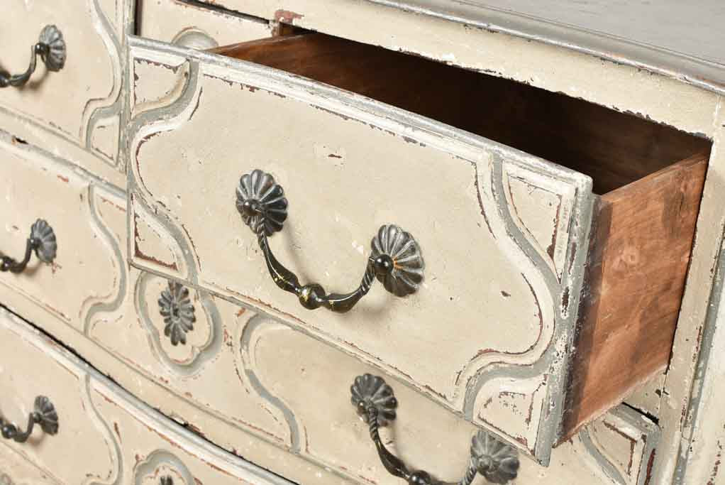 18th century Parisian commode with gray patina 50½"