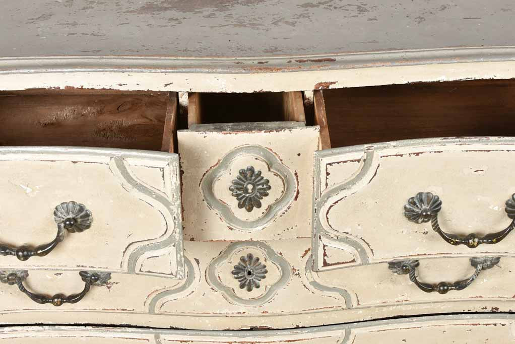 18th century Parisian commode with gray patina 50½"