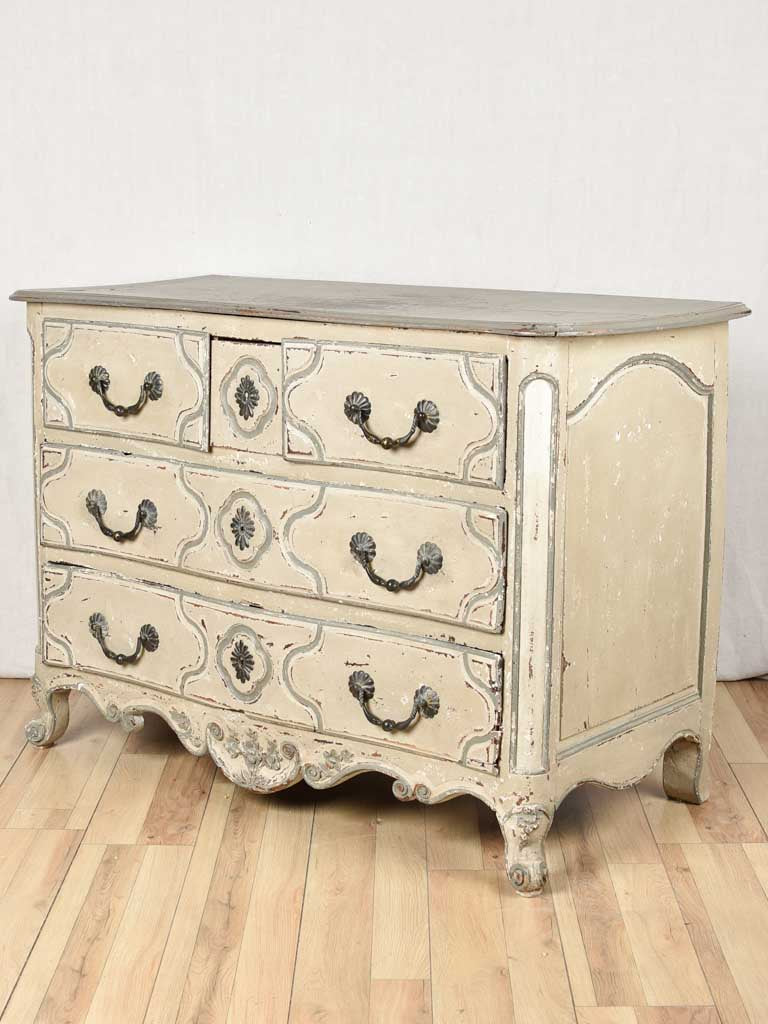 18th century Parisian commode with gray patina 50½"