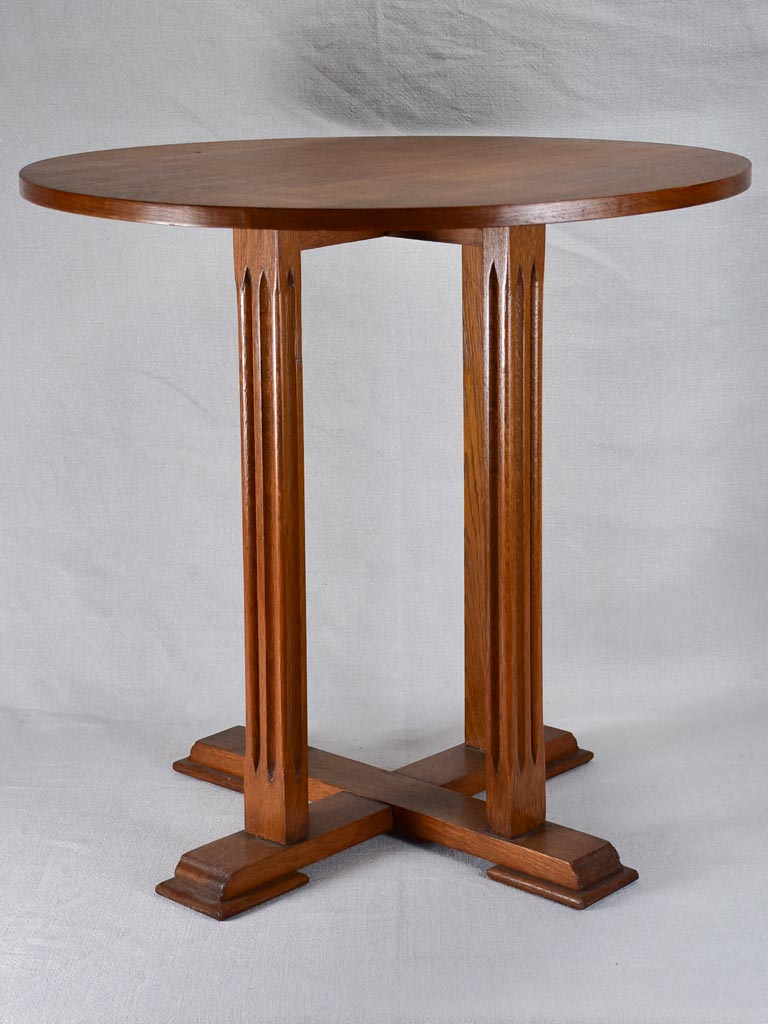 1950s French side table in oak