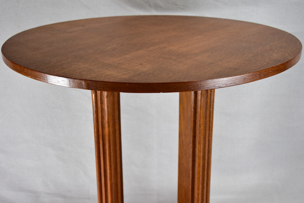 1950s French side table in oak