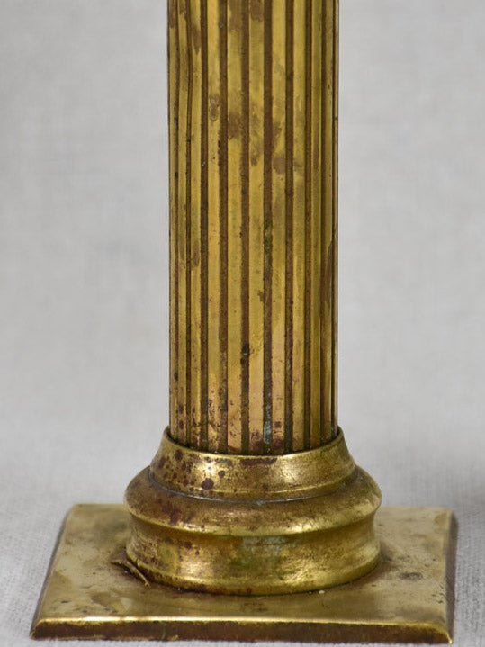 Boutique display pedestals of brass